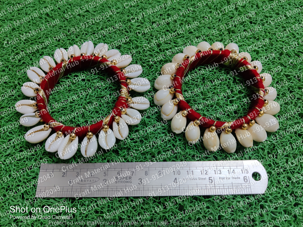 MyShell bracelet with natural brown Cowrie seashell cut for men & women