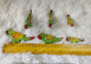 Wooden Parrot Flat (6pcs)
