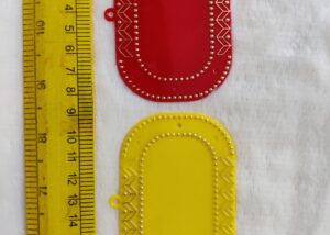 Rounded Rectangle Acrylic Opaque (6 pcs)