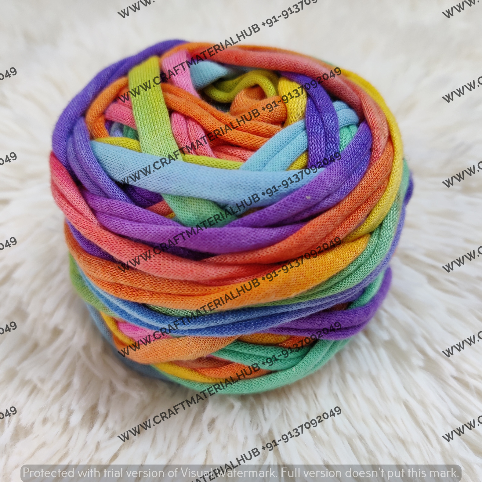 T-Shirt Yarn Multicolor – Craft Material Hub