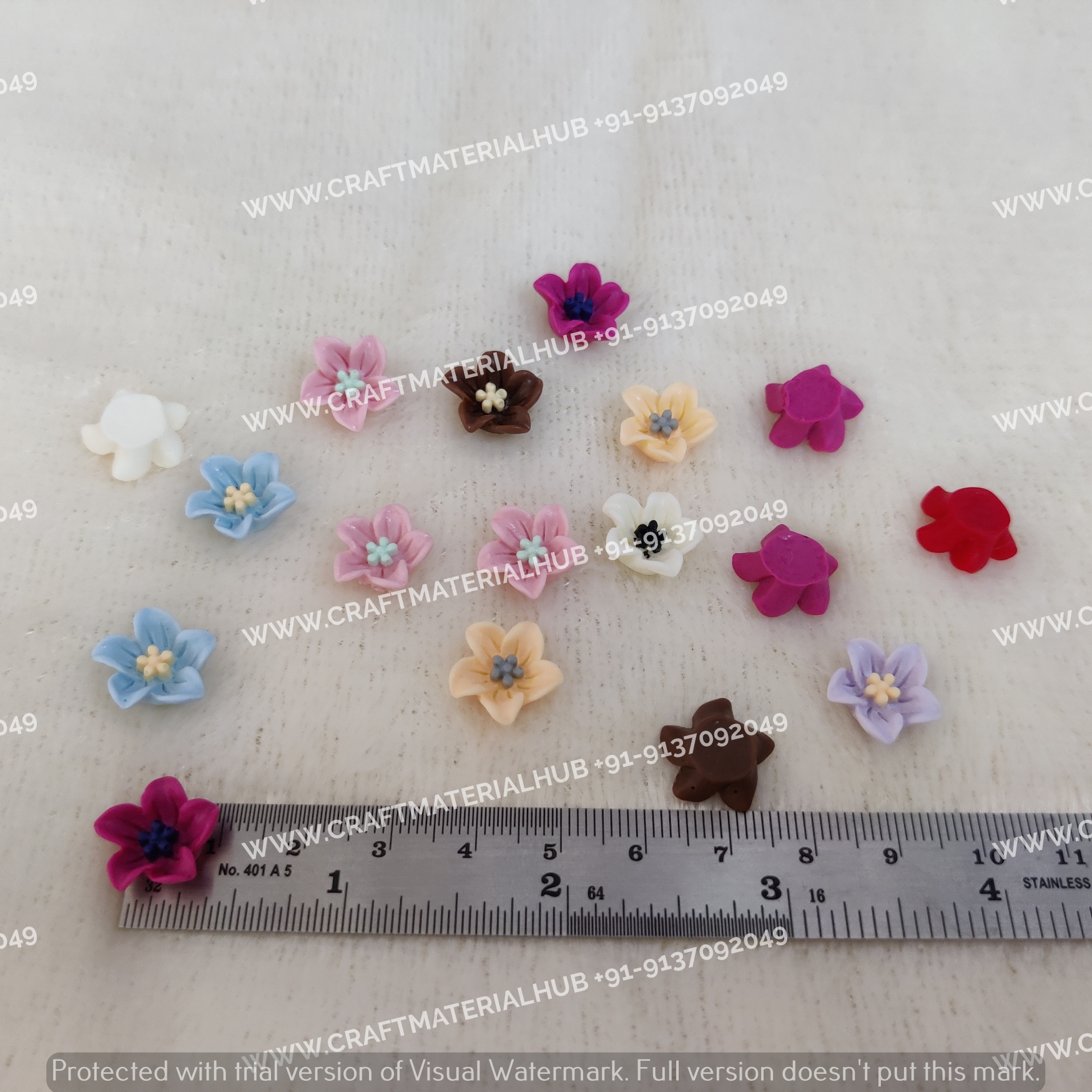 Plastic Small Jasmin Flowers Craft Material Hub