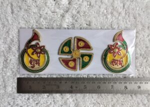 Meena Ready Shubh Labh - Flower Shehnai with Swastik