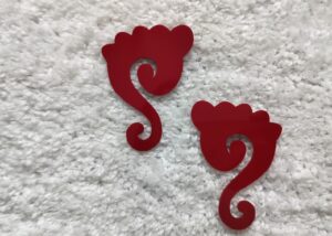 Acrylic Fancy Charan (10 Pair)