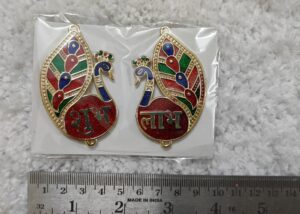 Mini Meena Peacock Shubh Labh (10 Pcs)