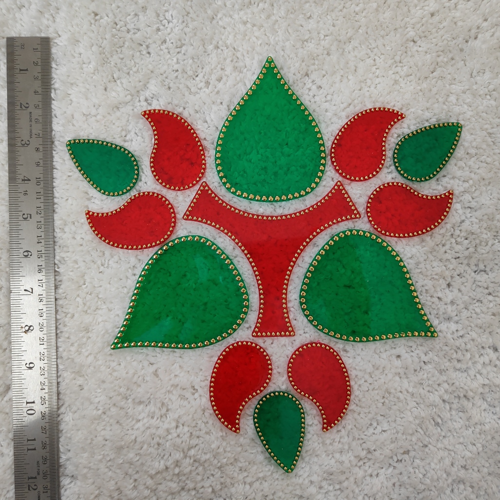 Rangoli : Triple Modak Curve Drop - Craft Material Hub