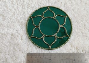 Acrylic Base : Circle Flower (6pcs) - Opaque