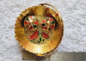 Plate - 98 - Meena Round Basket with Dibbi