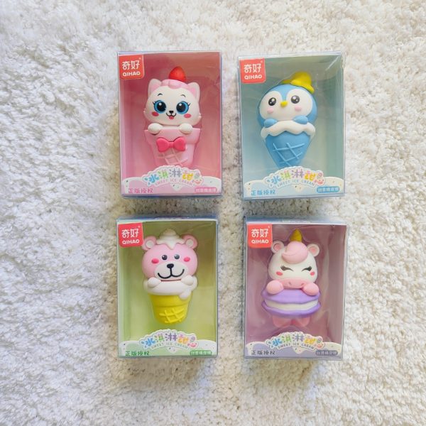 Jumbo Ice Cream Animal Eraser