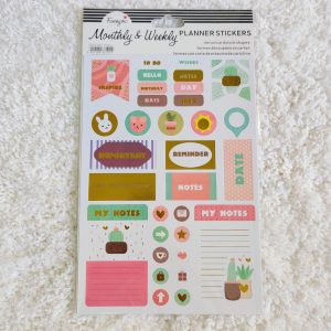 Monthly & Weekly Planner Foiled Sticker - Variant 4