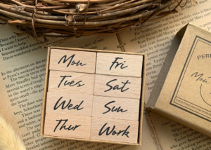 Wooden Stamp - Days of Week
