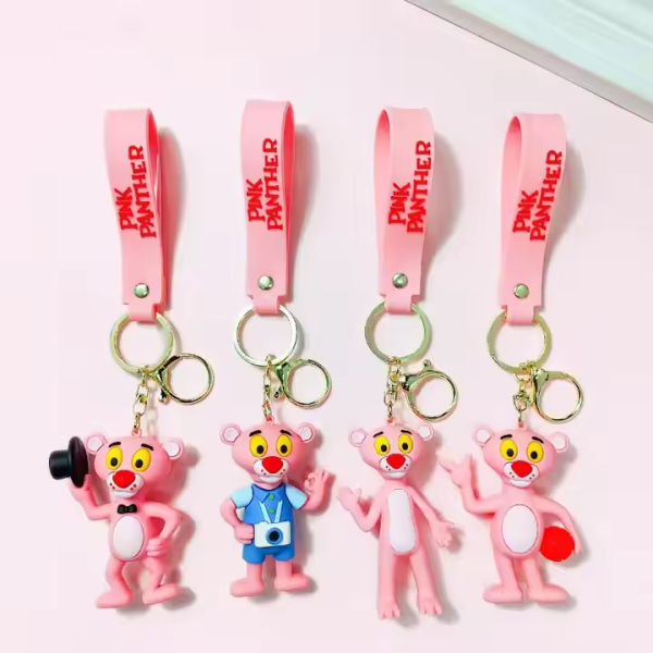 Cartoon Keychains Pink Panther
