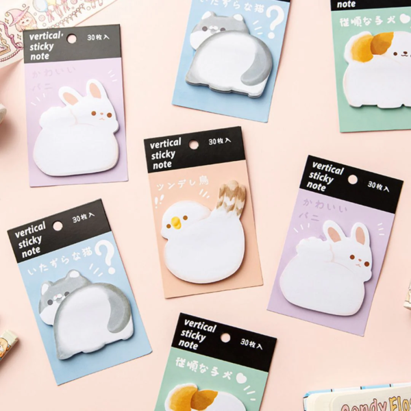 Cute Cartoon Style Sticky Notes
