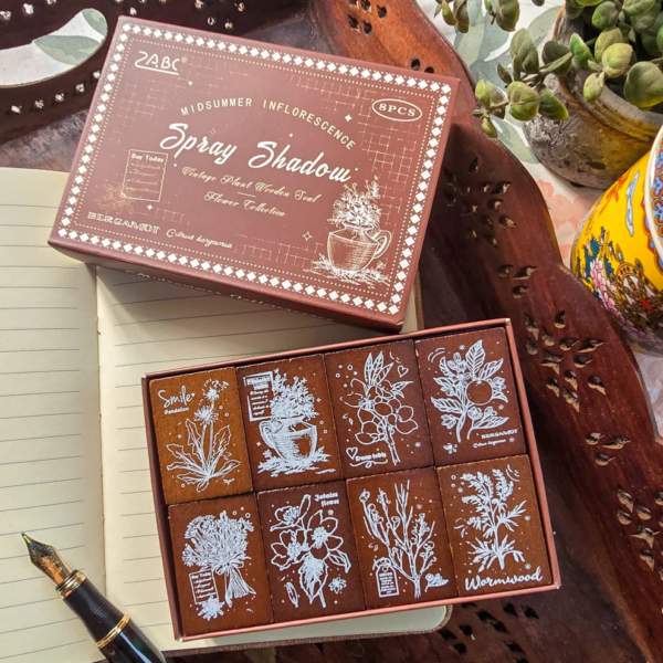 Spray Shadow Wooden Stamp
