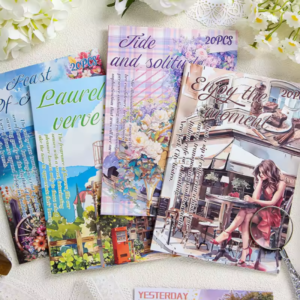 Girls and Flower Sticker Book Series