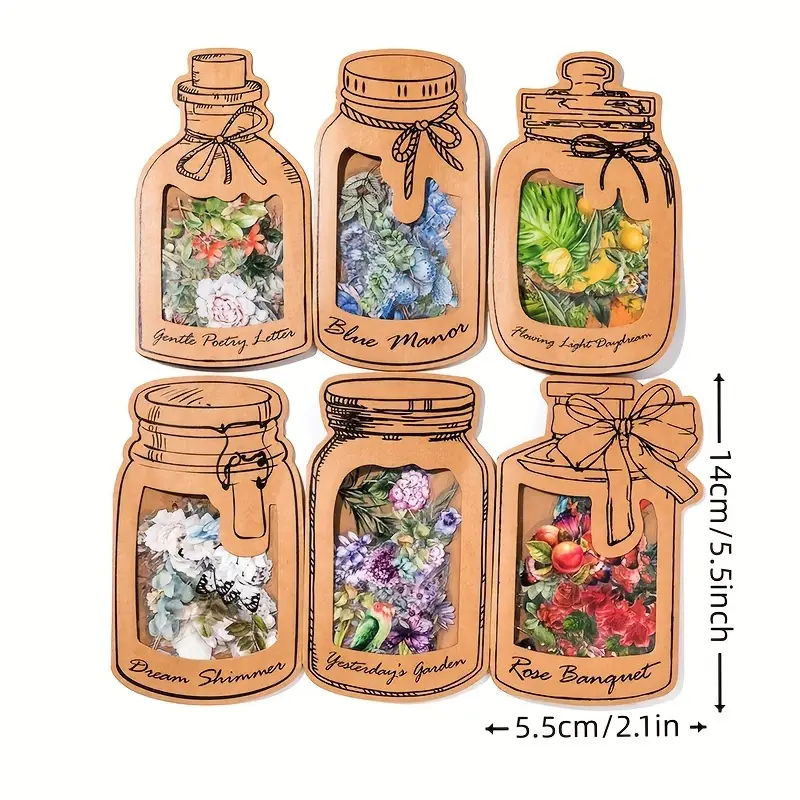 Vintage Natural Sticker Pack - Craft Material Hub