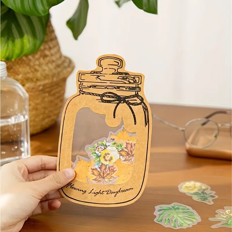 Vintage Natural Sticker Pack - Craft Material Hub