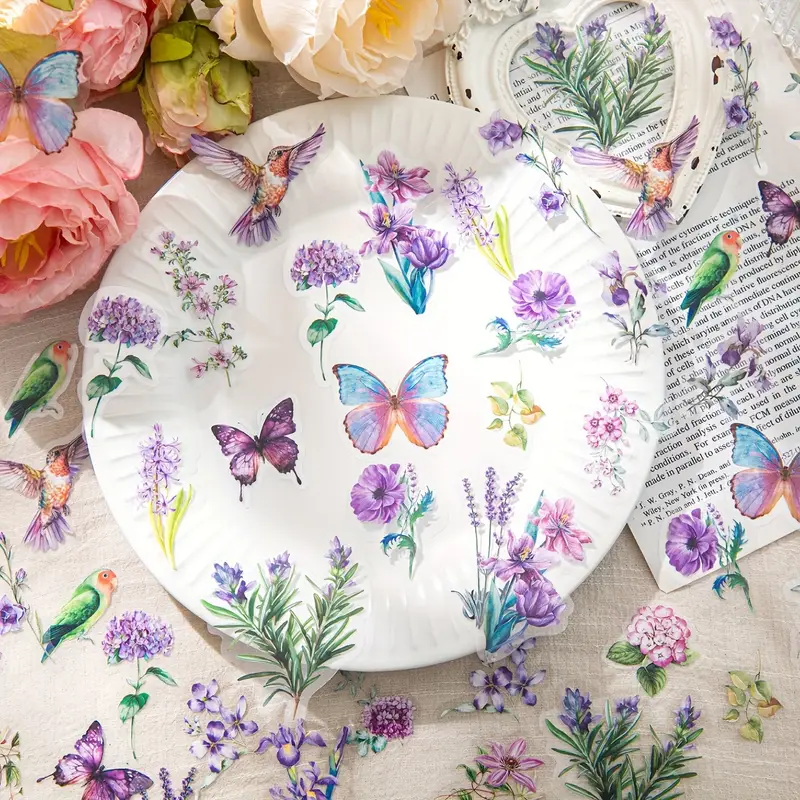 Vintage Natural Sticker Pack - Craft Material Hub