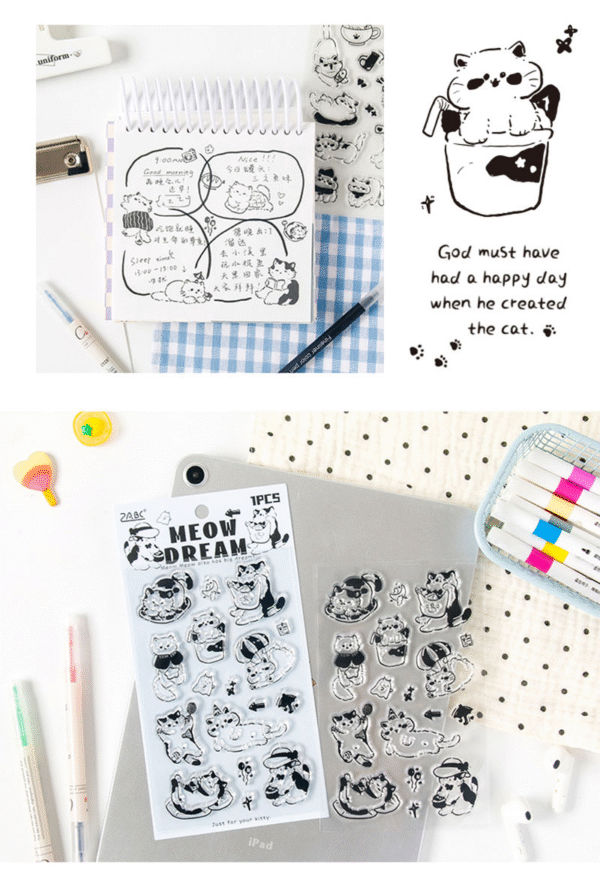 Clear Stamp - Cute Cat Stamp - Image 4