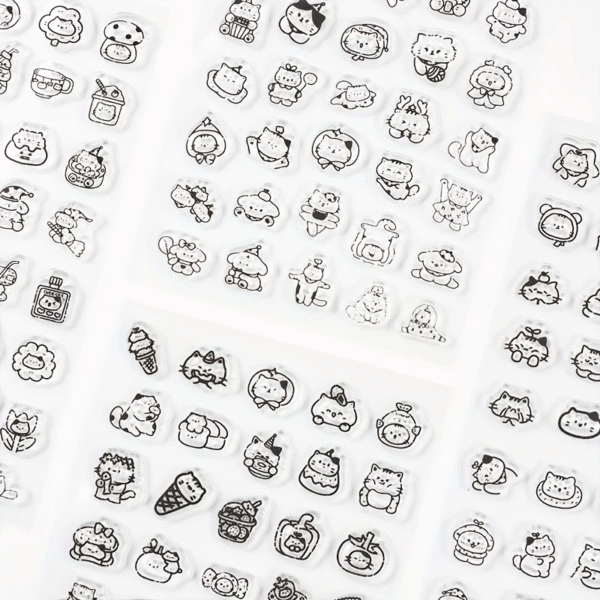 Clear Stamp - Cute Cartoon Cat Stamp - Image 5