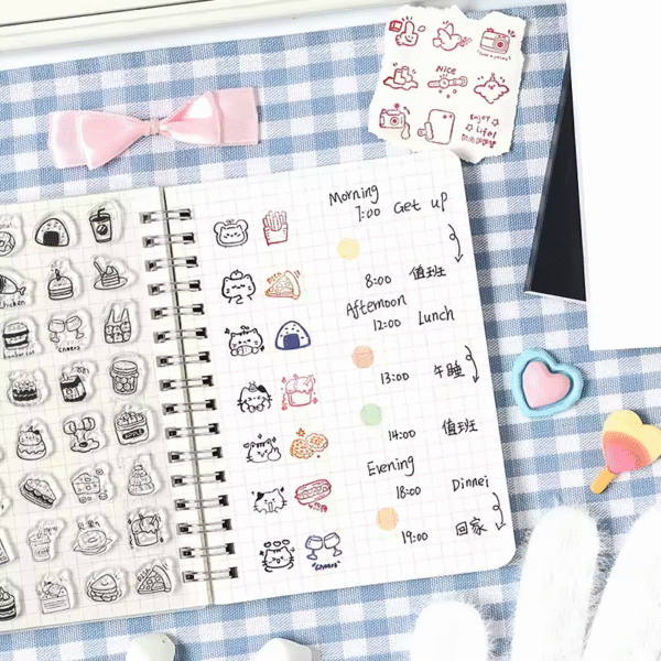 Clear Stamp – Cute Cartoon Miscellaneous Stamp - Image 3