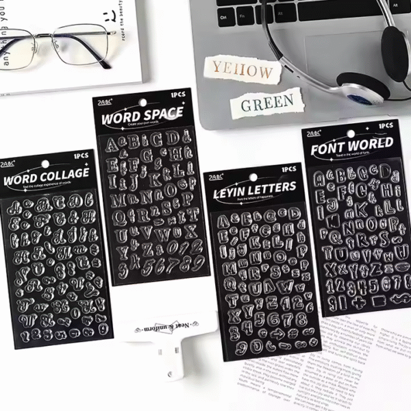 Clear Stamp – Cute Cartoon Letters Stamp