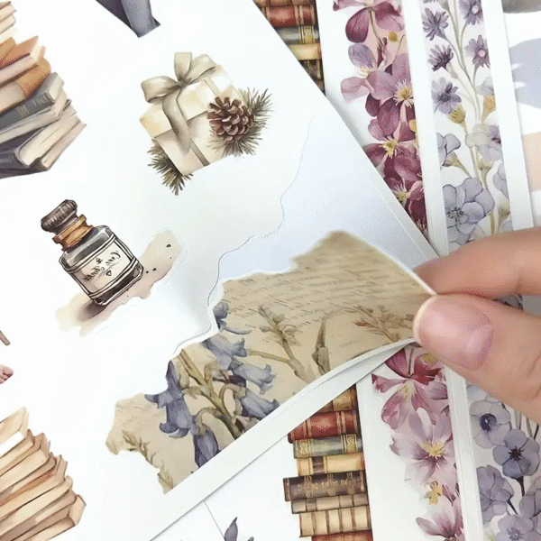 Vintage Floral Sticker Book - Image 4