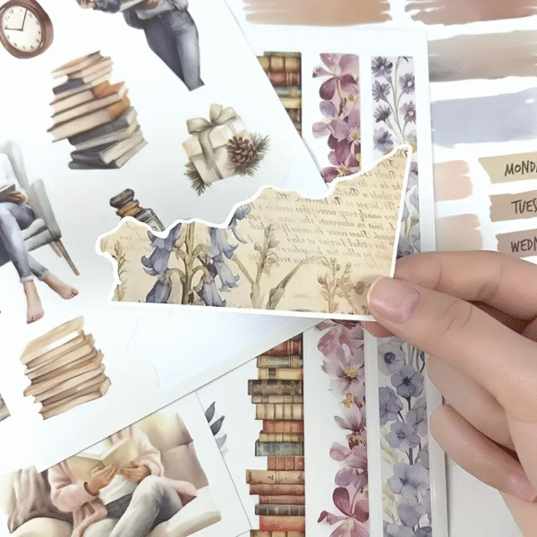 Vintage Floral Sticker Book - Image 5