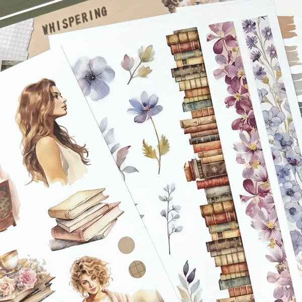 Vintage Floral Sticker Book - Image 6