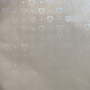 Hearts Holographic Sheet