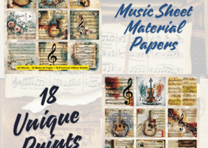 Material Papers - Music Sheet Theme