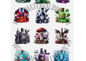 Spooky Potion Bottle Sheet