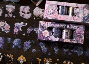 Nether Rose Series PET Sticker Tape