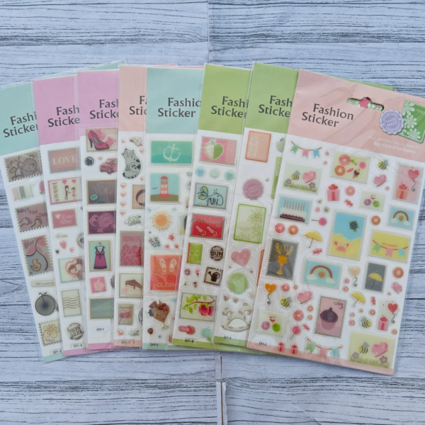 Cute Resin Stamp Sticker