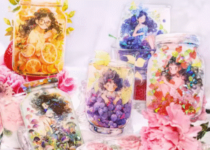 Girl in a Jar Sticker Series