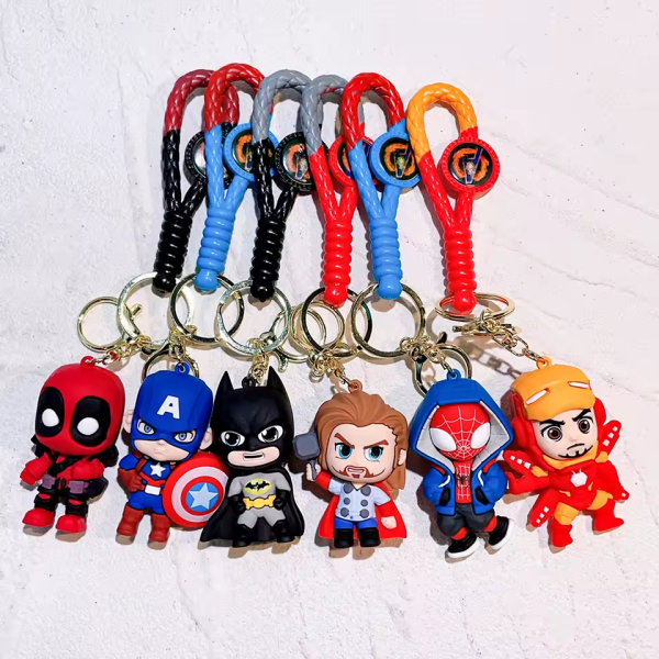 Super Hero Anime Keychain