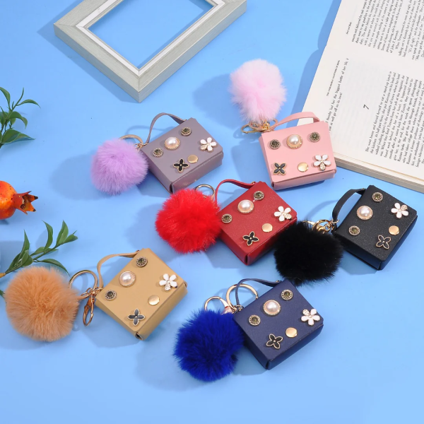 Cute Keychain Coin Pouch – Mini Flower