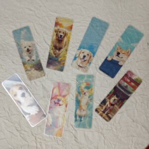 Transparent Dog Themed Bookmarks