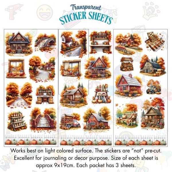 Signature Series Sticker Cards - Autumn Cottage