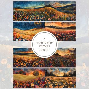 Signature Transparent Sticker Strip - Autumn Night