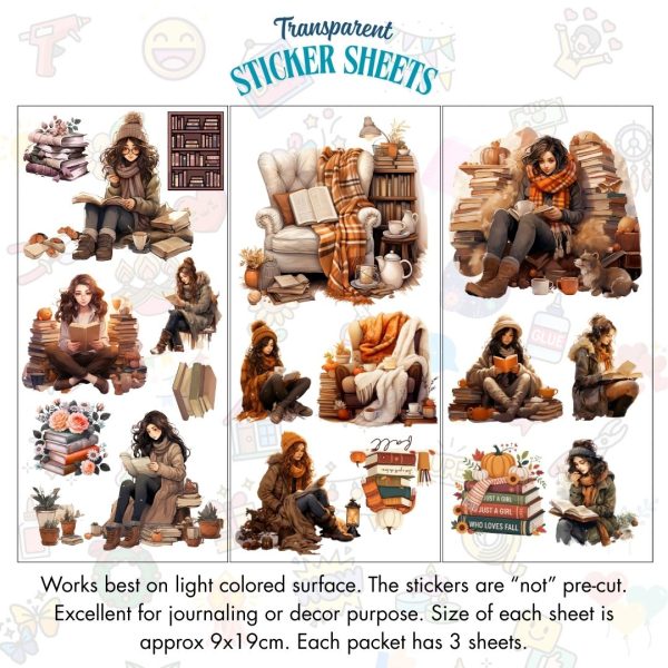 Signature Series Sticker Cards - Cozy Reading