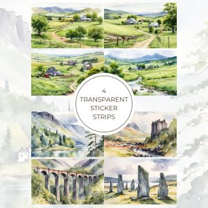 Signature Transparent Sticker Strip - Greenfield