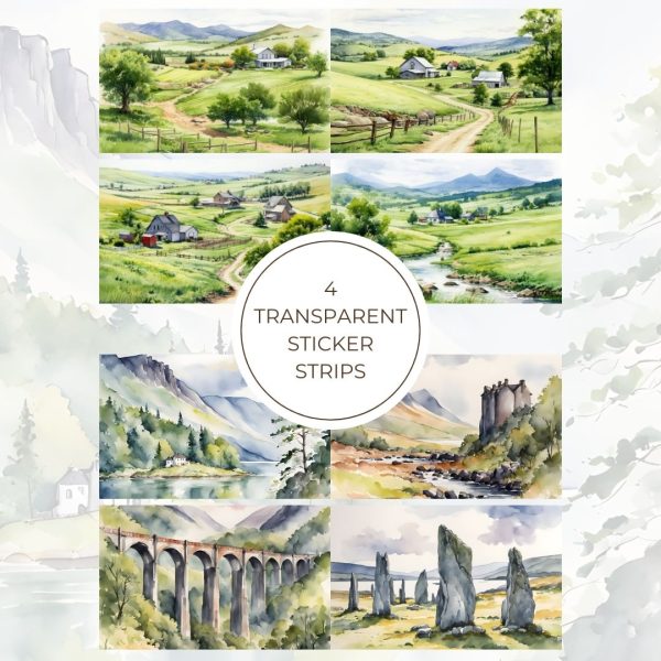 Signature Transparent Sticker Strip - Greenfield
