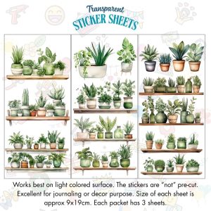 Signature Series Sticker Cards - Plant Shelf