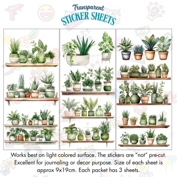 Signature Series Sticker Cards - Plant Shelf