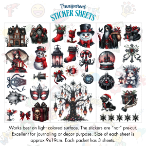 Signature Series Sticker Cards - Gothic Christmas