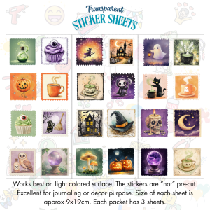 Signature Series Sticker Cards - Halloween Stamps