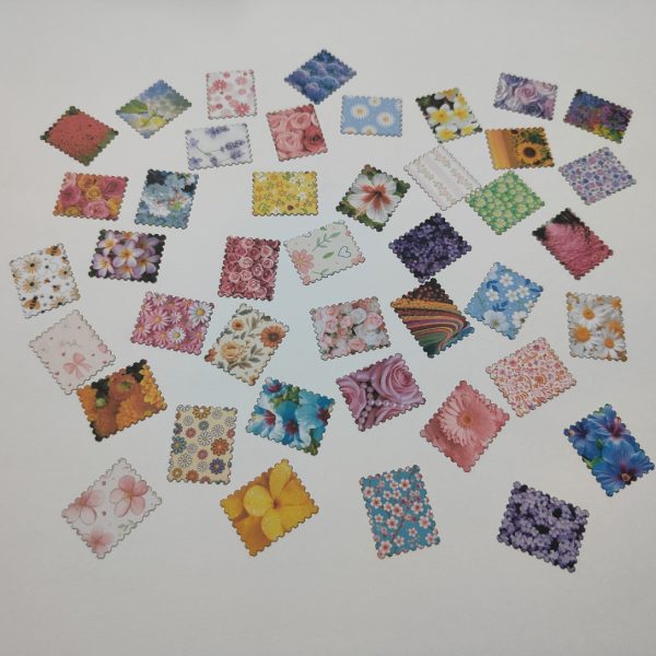 Signature Cut Outs - Flower Themed Stamps