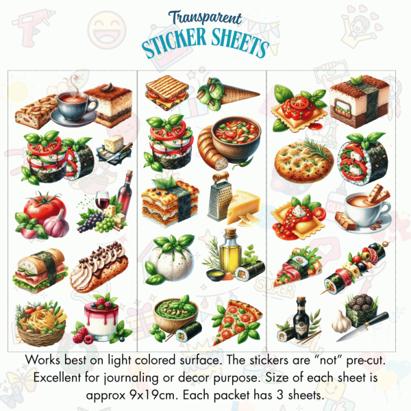 Signature Series Sticker Cards - International Food