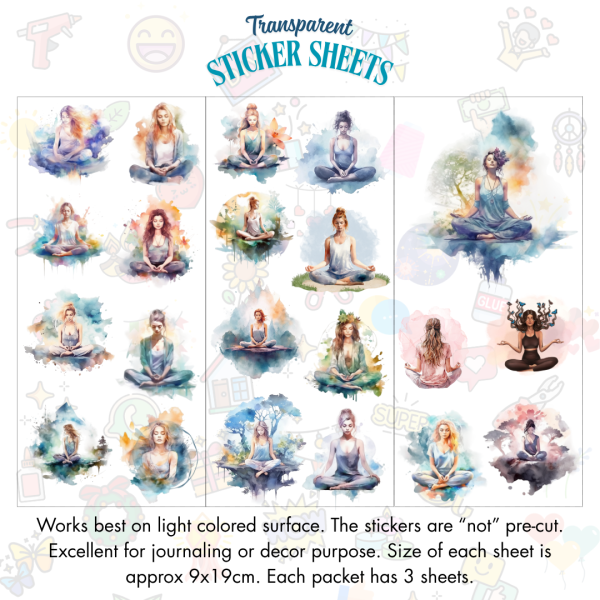Signature Series Sticker Cards - Calm Pose
