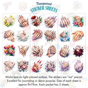 Signature Series Sticker Cards - Nail Art